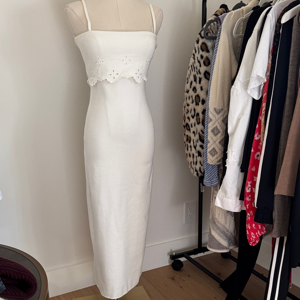 ZARA White Dress with adjustable straps